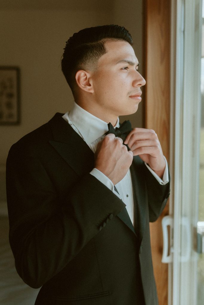 groom getting ready
